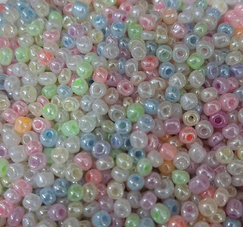 منجوق گچی هفت رنگ سایز 6